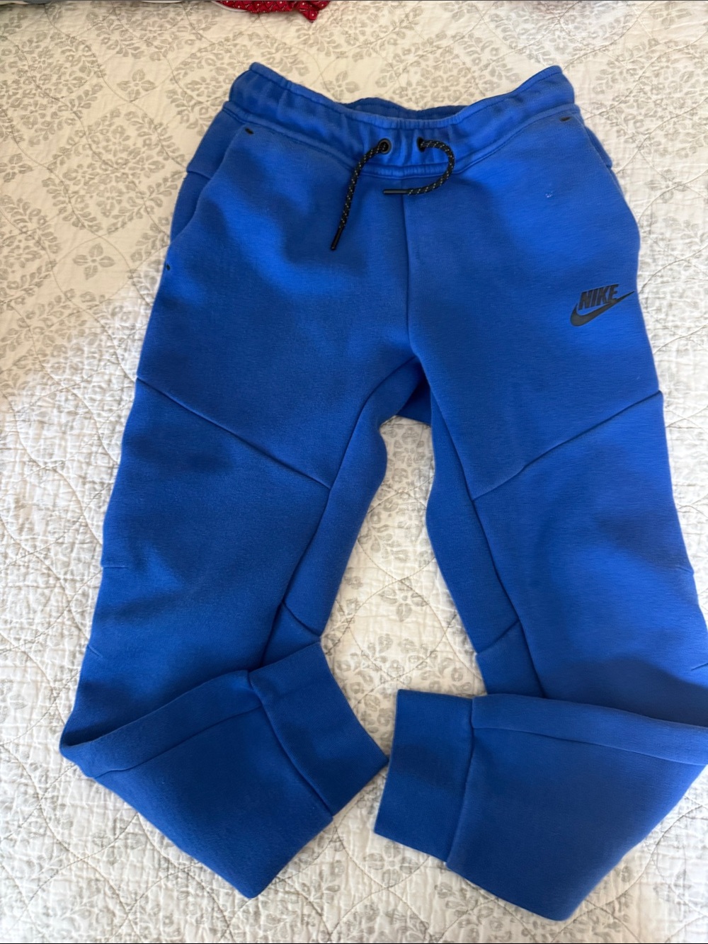 Nike Royal Blue Fleece Joggers with Black Swoosh